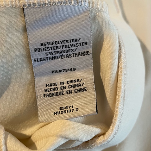 Women New Cream Pull on Wide Leg Pants size L - Picture 12 of 15